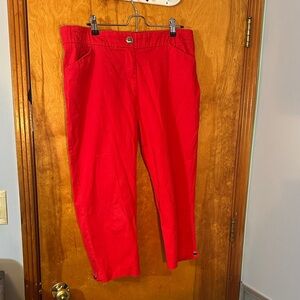 Counterparts Women's Red Ankle Pants